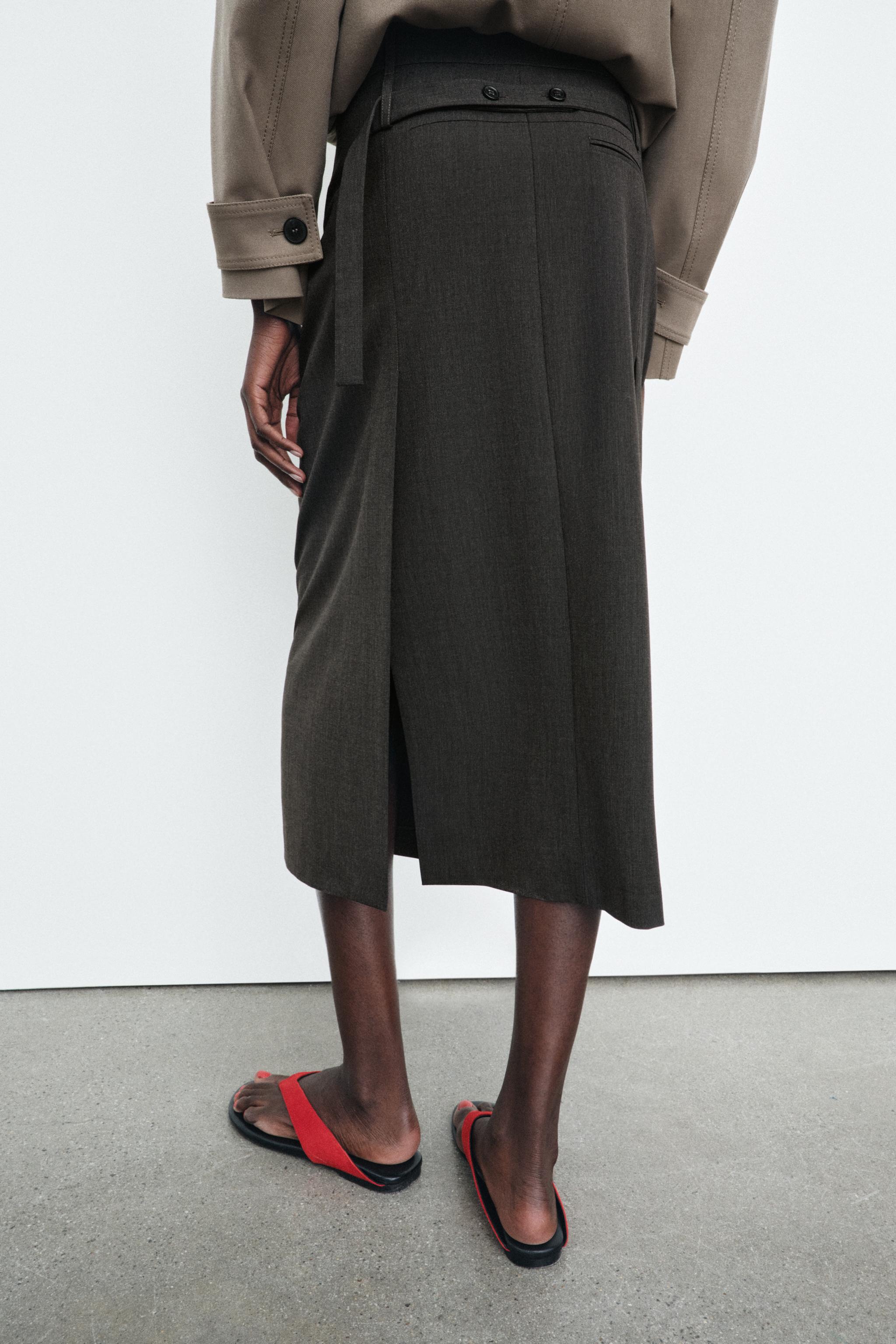 ZW COLLECTION STRAIGHT MIDI SKIRT